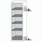 ARMOIRE SÉCURITÉ S-PHOENIX VOL.2-90 S90.196.060.FDACR GRIS - ASECOS