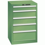 ARMOIRE VERT 564X572X850 AVEC 5 TIR. 75KG _ 14.256.030 - LISTA