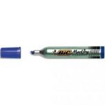 BIC MARQUEUR PERMANENT POINTE BISEAU CORPS MÉTAL GRANDE CONTENANCE ENCRE BLEUE ONYX MARKER 1591