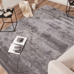 DEZENCO - 120X160 - TAPIS SALON 120X160 CEROTEO GRIS TAPIS TENDANCE - GRIS