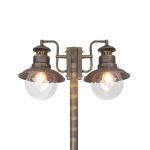 BRILLIANT LAMPADAIRE À DEUX LAMPES ARTU EN NOIR/DORÉ
