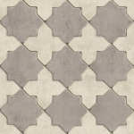 PAPIER PEINT GRIS ET BLANC | PAPIER PEINT STYLE MAROCAIN | PAPIER PEINT SALLE DE BAIN & COULOIR - 10,05 X 0,53 M - BRICOFLOR