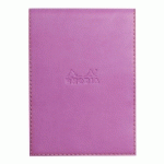 RHODIARAMA PORTE-BLOC AVEC PORTE-CRAYON + BLOC N°13 PETITS CARREAUX 5X5 - LILAS - LOT DE 3