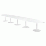 TAB. CONF. ELGA PIED PLATINE 600X113CM PLT STRAT BLANC/BLANC - MBA