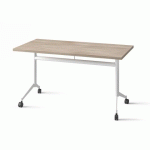 TABLE RABATTABLE POLLY L.140 X P.70 CM PLATEAU ORME - BLANC