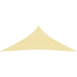 VIDAXL - VOILE D'OMBRAGE 160 G/M BEIGE 5X6X6 M PEHD