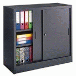 ARMOIRE PORTE COULISSANTE 105X120 ANTHRACITE