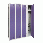 ARMOIRE SÉCHANTE IP 4 COLONNES À CLÉ VIOLET - MANUTAN COLLECTIVITÉS