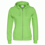 COTTOVER SWEATSHIRT À CAPUCHE FULL ZIP FEMME - CERTIFIÉ GOTS VERT - TAILLE XS