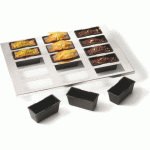 EXOGLASS PLAQUE INOX 400X300 DE 15 CAKES 9X4X4 CM