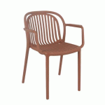 FAUTEUIL JEDDAH - ORANGE/MARRON
