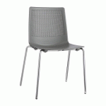 LOT DE 2 - CHAISE PILAR - GRIS