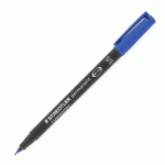LOT DE 2 - STYLO FEUTRE STAEDTLER LUMOCOLOR 313 S PERMANENT POINTE 0,4 MM - ÉCRITURE EXTRA-FINE BLEU