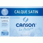 PAPIER CALQUE CANSON - SATIN - 90 G - 24 X 32 CM - POCHETTE DE 12 FEUILLES