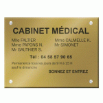 PLAQUE SIGNALÉTIQUE PERSONNALISABLE PLEXI COLOR - 40 X 30 CM JUSQU'À 8 LIGNES
