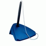 PORTE-STYLO, AVEC UNE CHAINETTE, BLEU - LOT DE 2