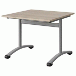 TABLE MALIBU 80X80 T4 DL STRA ABS ACACIA/GRIS 9006