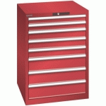 ARMOIRE ROUGE 717X725X1000 AVEC 8 TIR. 75KG _ 14.412.070 - LISTA