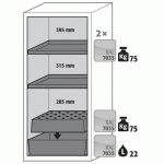 ARMOIRE SÉCURITÉ S-PEGASUS-90 S90.129.060.WDAC JAUNE - ASECOS