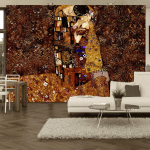 ARTGEIST - PAPIER PEINT KLIMT INSPIRATION IMAGE OF LOVE - 100 X 70 CM - BRONZE ET OR