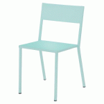 CHAISE CANADA ACIER 4 PIEDS - BLEU CLAIR - JAYSO