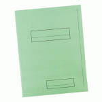 CHEMISE DOSSIER 2 RABATS OXFORD 23 X 31 CM VERT PASTEL - PAQUET DE 50