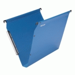 LOT DE 10 - DOSSIER SUSPENDU POUR ARMOIRES POLYPROPYLÈNE OPAQUE LMG ESSELTE FOND 30 MM BLEU