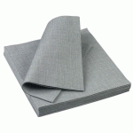 SERVIETTE JETABLE SOLIA NON TISSÉE GRIS 25 X 25 CM (VENDU PAR 1000)