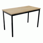 TABLE DE RÉUNION TREFF 120 X 60 CHÊNE VIEILLI/ NOIR