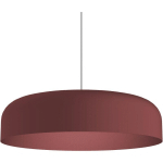 TUZZI SUSPENSION, 1XE27, MAX 42W, MÉTAL, ROUGE COWHIDE, D.40CM 40 COWHIDE ROUGE - RAL 19-1533 TCX - COWHIDE ROUGE - RAL 19-1533 TCX - LUMICOM