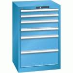 ARMOIRE BLEU CLAIR 564X572X850 AVEC 6 TIR. 75KG _ 14.258.010 - LISTA