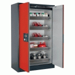 ARMOIRE SÉCURITÉ Q-PEGASUS-90 Q90.195.120.WDAC GRIS/ROUGE - ASECOS