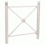 BARRIÈRE PROVINCE ROSACE 1.07 M CITY - ZINC GRIS 7044 - PROCITY