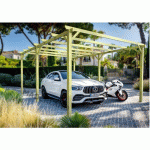 CARPORT VOITURE EN BOIS MASSIF RIO 600X300CM MADERLAND