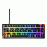 CHERRY K5 PRO TMR COMPACT CLAVIER GAMING USB AZERTY FRANÇAIS NOIR, ORANGE