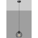 HELAM LIGHTING - HELAM MERCURE PLAFONNIER WIRE FRAME NOIR 16CM