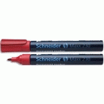 MARQUEUR PERMANENT SCHNEIDER MAXX 230 - POINTE OGIVE - CORPS METAL - ROUGE