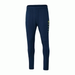 PANTALON D'ENTRAÎNEMENT DE FOOT - JAKO - PREMIUM BLEU MARINE/JAUNE FLUO