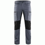 PANTALON DE TRAVAIL SERVICES STRETCH GRIS/NOIR TAILLE 48 - BLAKLADER