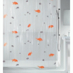 RIDEAU DE DOUCHE - 180 X 200 CM - PEVA - MOTIFS POISSONS SPIRELLA