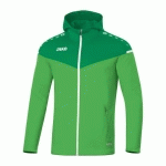 VESTE DE FOOT À CAPUCHON FEMME - JAKO - CHAMP 20 VERT