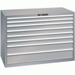 ARMOIRE GRIS PIGEON 1431X725X1000 AVEC 8 TIR. 75KG - LISTA