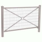 BARRIÈRE PROVINCE GRILLAGÉE 1.57 M AGORA - ZINC GRIS 7044 - PROCITY