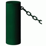 BORNE BARCELONE Ø 22 CM 1 ANNEAU - ZINC VERT 6005 - PROCITY