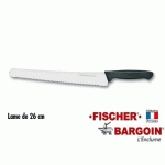 COUTEAU GÉNOISE COURBE DE 26 CM HACCP