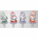 DÉCORATION DE BÀ»CHES PÂTISSIÈRES BONHOMMES DE NEIGE SKIEURS ALPIN