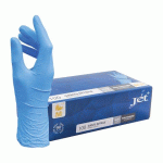 GANTS JETABLES NITRILE NON POUDRÉ BLEU TAILLE M - BOÎTE DE 100 GANTS