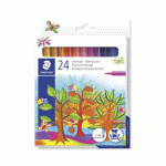 STYLO FEUTRE STAEDTLER 325 POINTE MOYENNE 1MM PACK DE 24 COULEURS ASSORTIES
