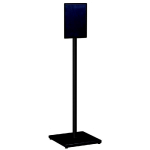 PANNEAU INFORMATION A4 - PORTRAIT - SUR PIED - INDIK -GRIS MANGANESE