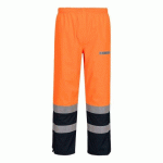 PORTWEST FR410 PANTALON DE PLUIE BIZFLAME HV ORANGE/MARINE - TAILLE XXL - STANDARD